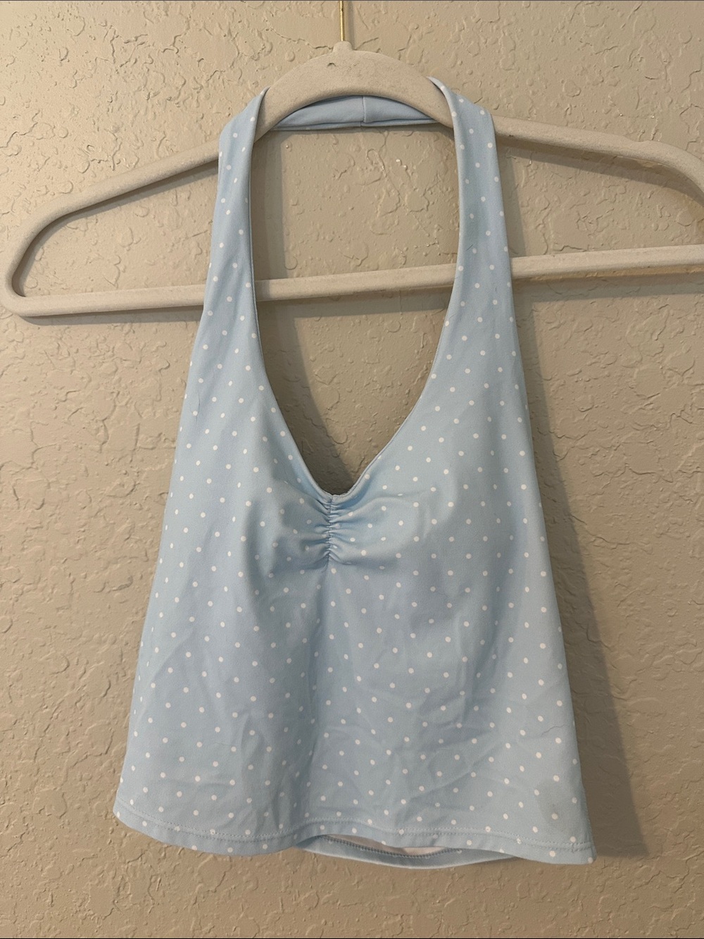 Joylab later support tank top light blue polka dots h - Picture 3 of 5